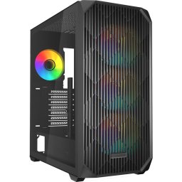 Carcasa Mid Tower Fara sursa AK3 RGB Negru