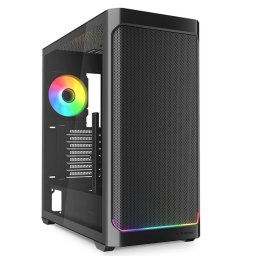 Carcasa Mid Tower Fara sursa AK4W RGB Strip Negru