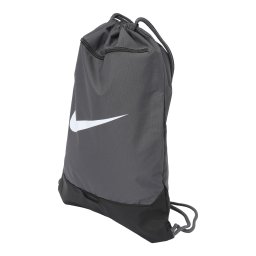 NIKE Sac pentru sport 'Brasilia' gri închis / negru / alb