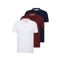 ABOUT YOU Tricou 'Robin' bleumarin / roșu bordeaux / alb