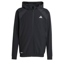 ADIDAS PERFORMANCE Jachetă de trening 'Tech Apparel' negru / alb