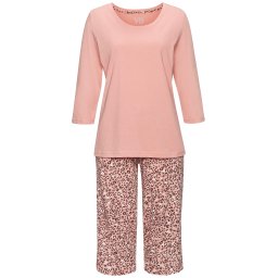VIVANCE Pijama roz / negru / alb