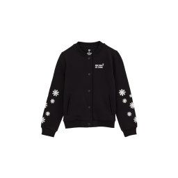 WE Fashion Hanorac negru / alb