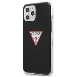 Husa Husa de protectie Guess din Plastic - TPU pentru Apple Iphone 12 Pro Max - Triangle, Negru