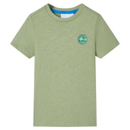 Tricou pentru copii, kaki deschis, 128 GartenMobel Dekor