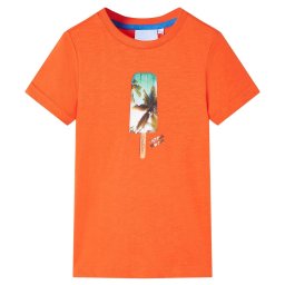 Tricou pentru copii, portocaliu închis, 128 GartenMobel Dekor