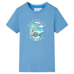 Tricou pentru copii, albastru mediu, 116 GartenMobel Dekor