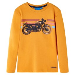 Tricou pentru copii cu maneci lungi, ocru, 104 GartenMobel Dekor