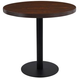 Masa de bistro, maro închis, 80 cm, MDF GartenMobel Dekor