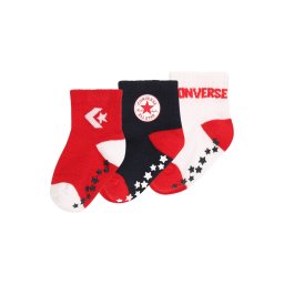 CONVERSE Șosete bleumarin / roșu / alb