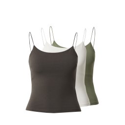 studioselect Top 'Lena' gri închis / kaki / alb