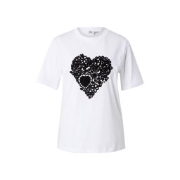 ONLY Tricou 'ONLNINA' negru / alb