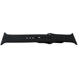 Curea Cauciuc pentru Apple Watch Neagra 38mm