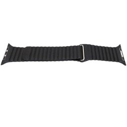 Curea Magnetica cu nervuri pentru Apple Watch Neagra 42 44 45mm