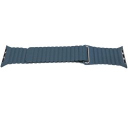 Curea Magnetica cu nervuri pentru Apple Watch Albastra 42mm