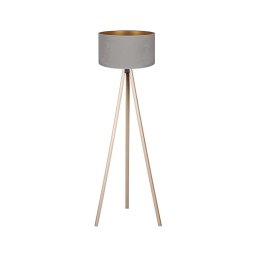 Lampadar VELVET 1xE27/60W/230V bej/gri BRILAGI