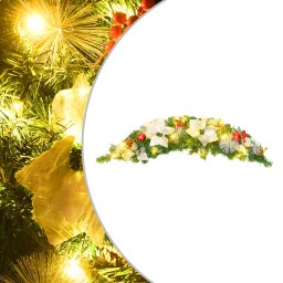 Arcada de Craciun cu lumini LED, verde, 90 cm, PVC GartenMobel Dekor