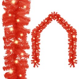 Ghirlanda de Craciun cu lumini LED, rosu, 10 m GartenMobel Dekor