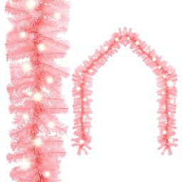 Ghirlanda de Craciun cu lumini LED, roz, 10 m GartenMobel Dekor