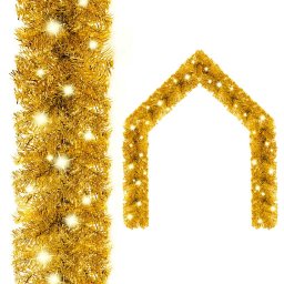 Ghirlanda de Craciun cu lumini LED, auriu, 10 m GartenMobel Dekor