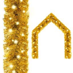 Ghirlanda de Craciun cu lumini LED, auriu, 20 m GartenMobel Dekor