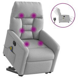 Scaun electric pentru masaj picioare în picioare stofa gri nor GartenMobel Dekor