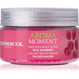 Dermacol Aroma Moment Wild Raspberry exfoliant de corp cu zahăr cu arome de zmeura 200 g