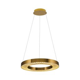 Lustră LED suspendată pe cablu JESI, 35 W, 230 V, 3000 K, Ø 60 cm, finisaj bronz