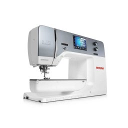 Masina de Cusut si Quilting Bernina 770QE PLUS Computerizata 992 Cusaturi Alb/Gri