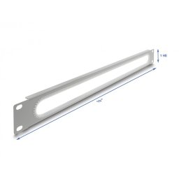 Panou 19" 1U cu protectie la margine Gri, Delock 67276