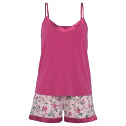 LASCANA Pijama verde / roz / roz pudră