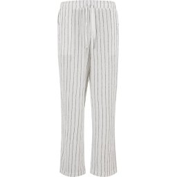 Urban Classics Pantaloni gri / alb murdar