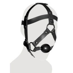 Accesoriu Zado Leather Head and Gag Negru