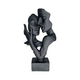 Decorațiune de masă din rășină, 29 x 9 x 17 cm, negru