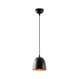 Lustră suspendată pe cablu TATTOO, 1x E27/40W/230V, Ø 16 cm, negru