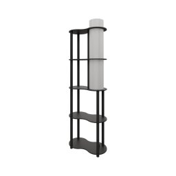 Lampadar NOTO cu polițe, 1xE27/40W/230V, negru