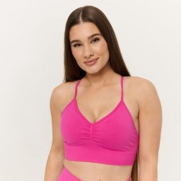 GymBeam Sculpt Seamless Sports Bra Rose S
