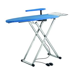 Masa de Calcat cu Aspiratie si Suflanta Battistella Italia Zeffiro Chromium Plated Albastru/Argintiu