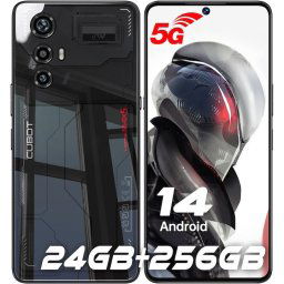 Cubot MAX 5, 5G, 6.95" FHD+ 144Hz, 24GB RAM (12GB + 12GB extensibil), 256GB ROM, Android 14, MediaTek Dimensity 8200, 100MP + 32MP, NFC, OTG, 5100mAh, Dual SIM Tech Black / 24GB (12GB+ 12GB) / 256 GB