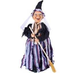 Vrăjitoare cu mătură, 50cm