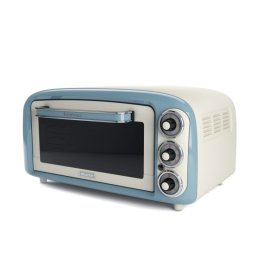Cuptor electric Ariete VINTAGE 0979/05, 1380 W, 18 L, 3 moduri, Pana la 230C, Geam termopan dublu, Timer 60 min, Alb/Albastru