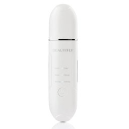 Aparat curatare fata cu ultrasunete Beautifly B-Scrub Young, Electrostimulare, Exfoliere, Reduce punctele negre si acneea, Ioni, Alb