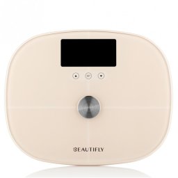 Beautifly SlimSense, Până la 180 kg, Mod atlet, 9 profiluri, Monitorizare progres, LCD, Analiza compoziției corporale, Bej