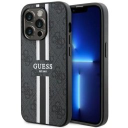 Husa Guess GUHMP14LP4RPSK - Carcasă rigidă - compatibil cu Apple iPhone 14 Pro 6.1" / 4G Printed Stripes - MagSafe - culoare Negru