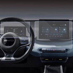 BYD Dolphin Surf 2025+ Set (2buc.) Folii de Protectie Ceasuri si Infotainment 10.1" inch - HD-Premium FoliaTa