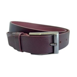 Curea barbati, casual, eleganta, din piele naturala, Visiniu - CK13VIS