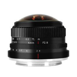 Obiectiv foto DSLR Obiectiv Manual 7Artisans 4mm f/2.8 Fisheye pentru Sony E-Mount