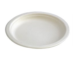 Farfurii plate unica folosinta biodegradabile cf standard EN13432, 22.5 cm, 50 buc. set