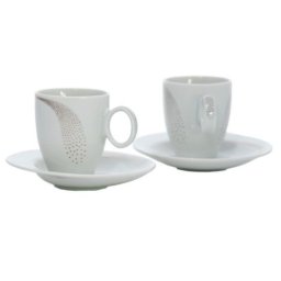 Serviciu cafea portelan,Future Platinum, 125 ml - VAC 125