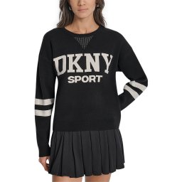 DKNY Pulover Logo DP5R0749 71E2 blk/eggnog